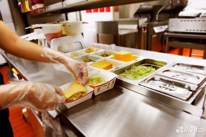 Сборщики заказов в рестораны фаст-фуда