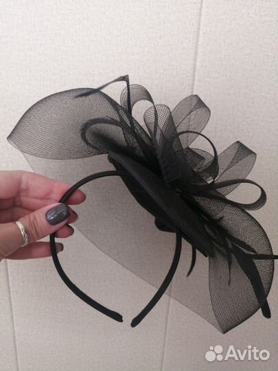 Ободок с вуалью на волосы