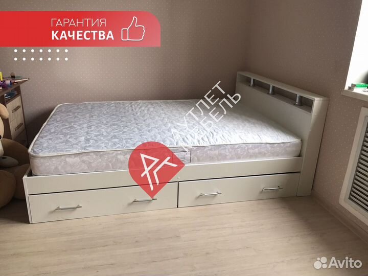 Кровать 120х200 с ящиками