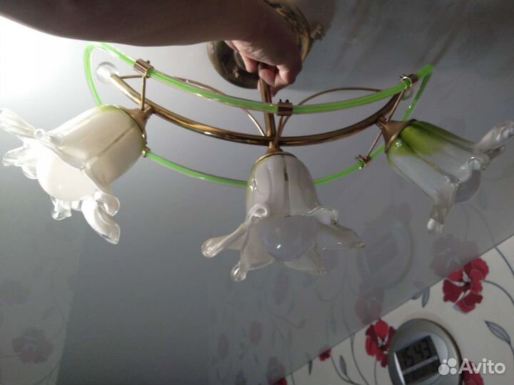 Люстра потолочная бу