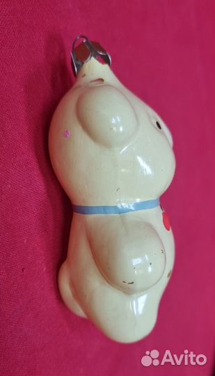 Елочная игрушка СССР. Собака с медалями