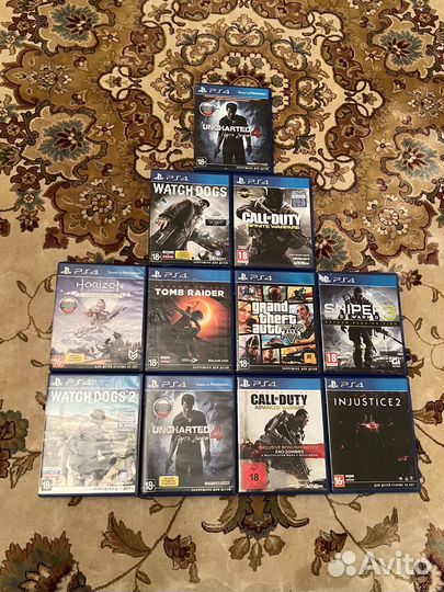 Игры для PS4, PS5. Uncharted 4, injustice 2