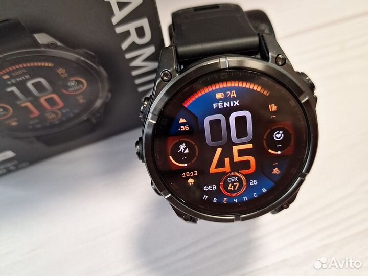 Часы Garmin Fenix 8 47mm amoled sapphire titanium