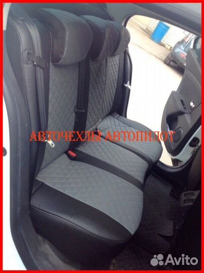 Чехлы Автопилот Renault Fluence из экокожи Ромб
