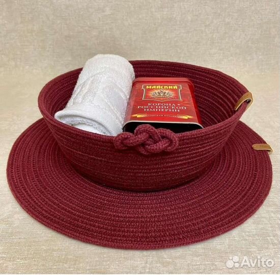 Корзина из хлопкового шнура