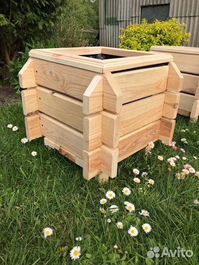 Вазоны для цветов из дерева