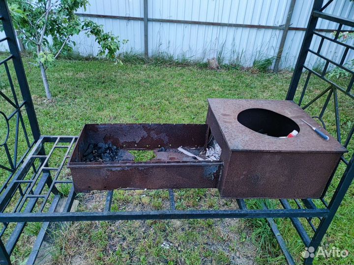 Мангальная зона с крышей