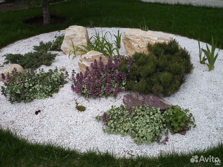 Мраморная крошка (белая),Щебень,Отсев,Гравий,Бут