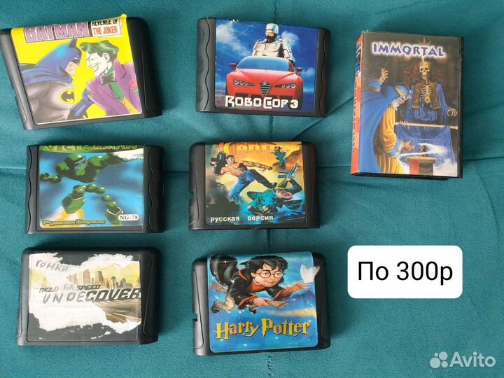 Картриджи игры на Sega 16-bit