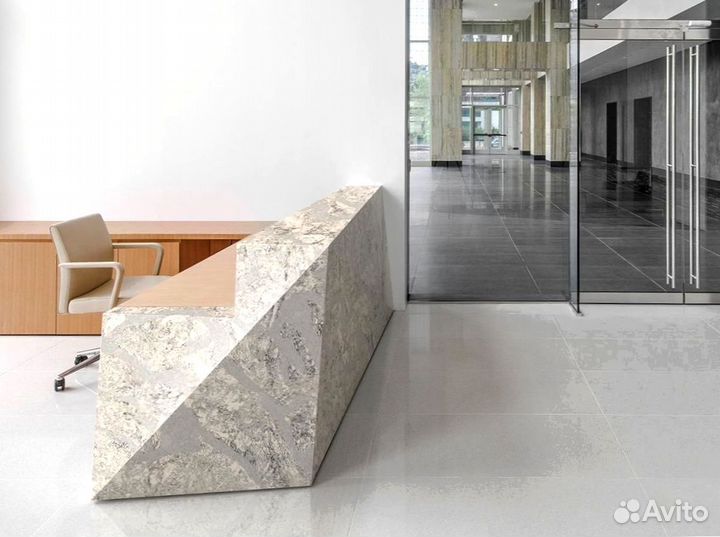 Ресепшн для бара кварцевого агломерата