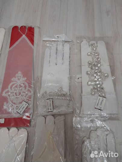 Перчатки свадебные