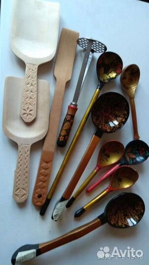 Ложки деревянные роспись хохлома