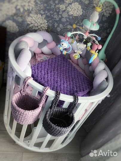 Плед и корзинки для малыша