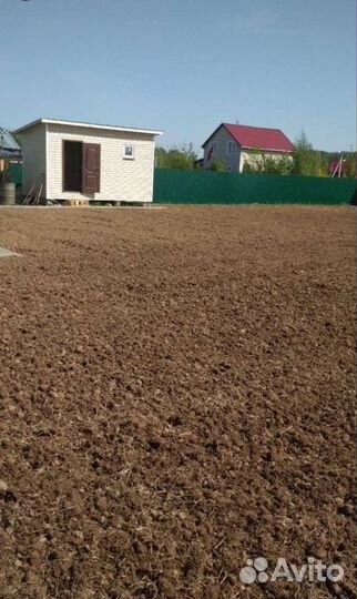 Вспашка земли, уплотнение, газон, покос травы