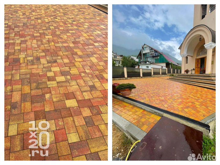 Тротуарная плитка, бордюры, газонная решетка