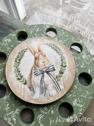 Тарелка пасхальная подставка для яиц