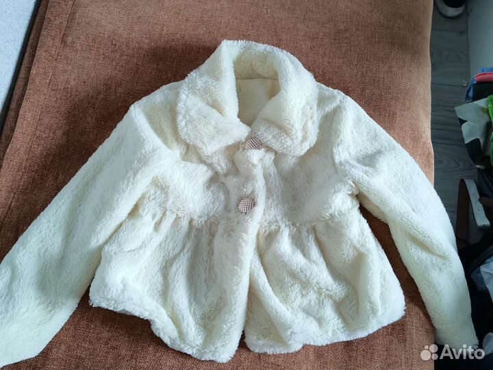 Искусственная шубка для девочки 4-6 лет