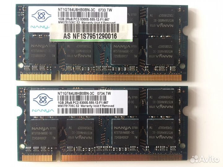 Оперативная память для ноутбука ddr2