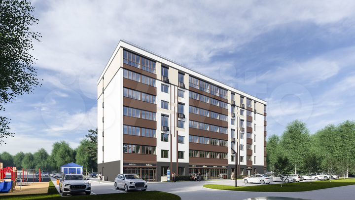 2-к. квартира, 66,9 м², 7/7 эт.
