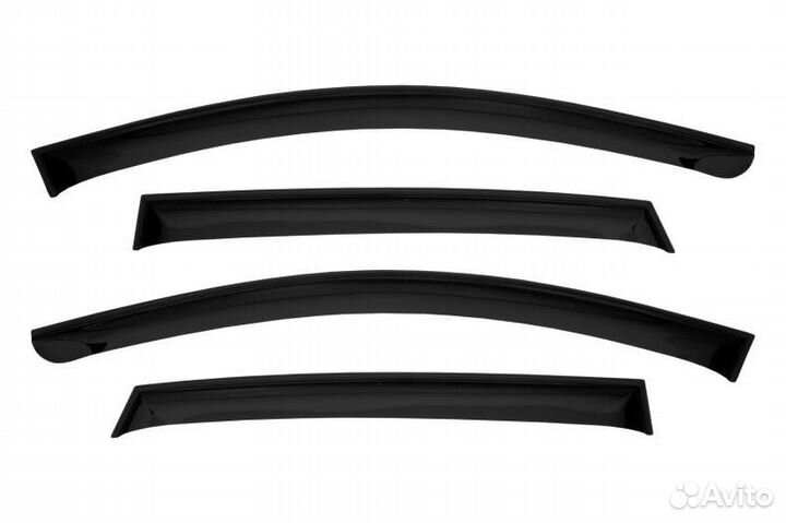 Дефлектор окон (накладной скотч 3м) 4 шт. chevrole