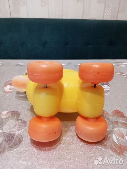 Каталка Утенок, игрушка СССР