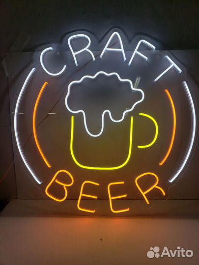 Вывеска рекламная неоновая