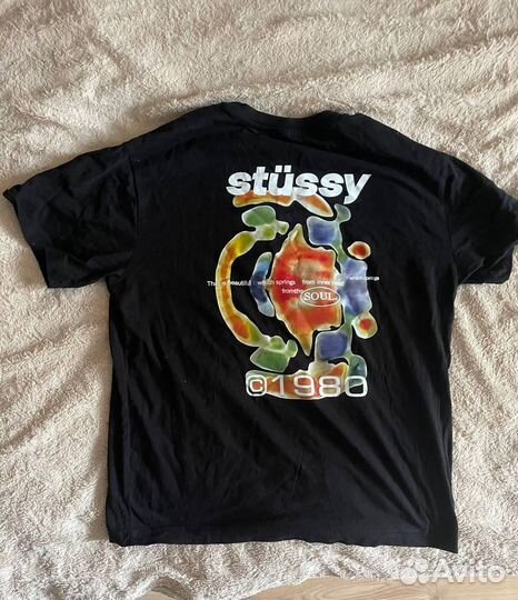 Футболка stussy черная