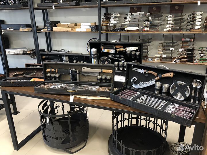 Шашлычные наборы в кейсе с шампурами