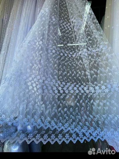 Тюль метражом, 2 вида рисунка