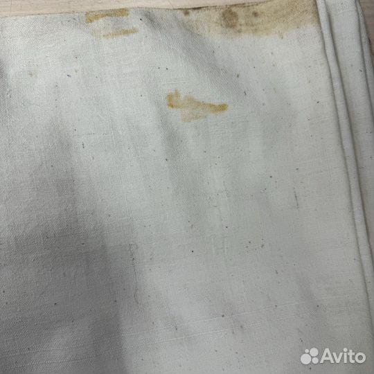 Ткань домоткань старинная лен хлопок лот 03 (сзр)