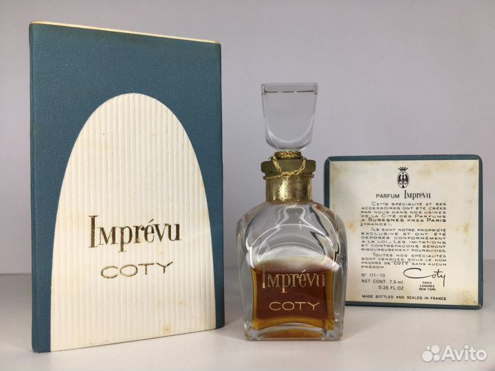 Винтажные духи Imprevu Coty невскрытые