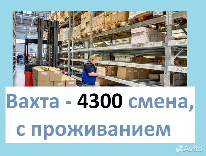 Вахта в СПб - проживание, обеды, без вычетов