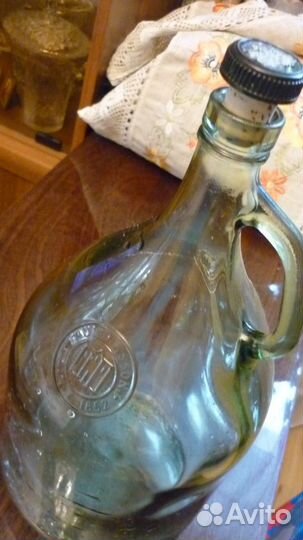 Бутыль стеклянная с пробкой 3 литра