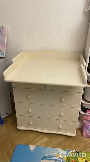 Комод с пеленальным столиком (береза, мдф)