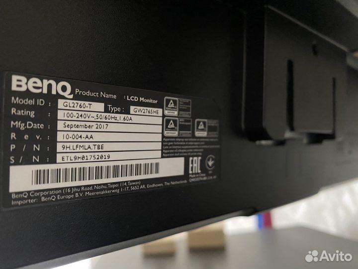 Монитор Benq gl2760-t