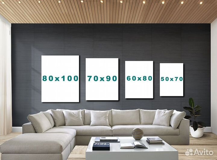 Картина для интерьера Black&Gold Girl