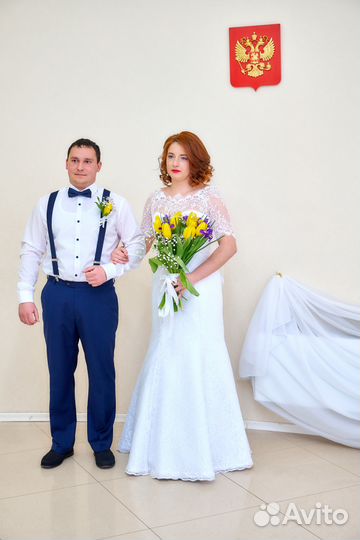Свадебное платье рыбка