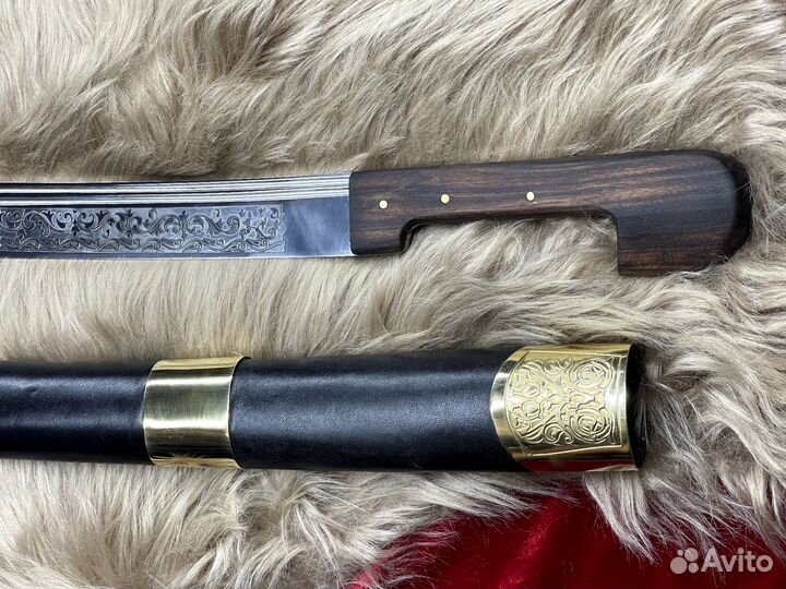 Шашка Кавказская резная силовая рубка