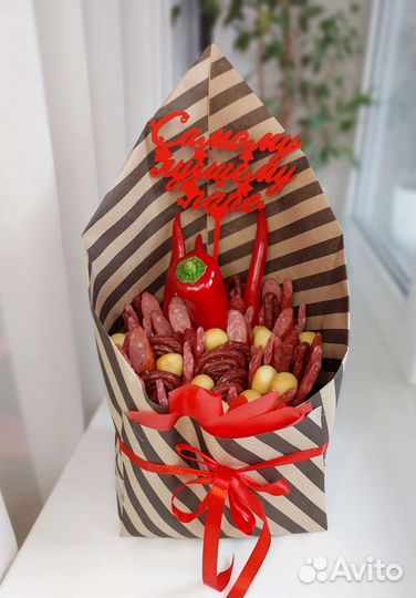 Мужской букет, съедобные букеты