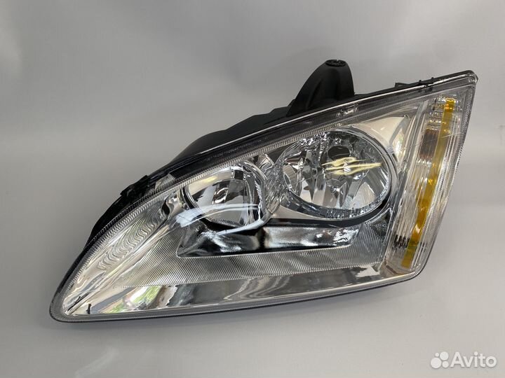 Фара левая Ford Focus 2 05-08 хром