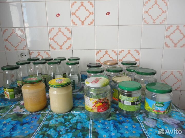 Банки с закручивающимися крышками 50 штук