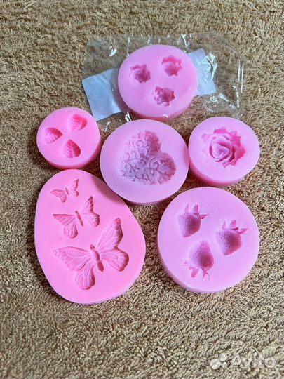 Молды силиконовые - набор 6 шт