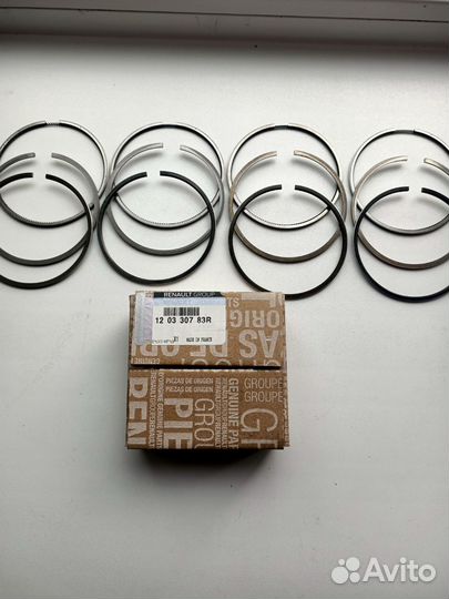Кольца поршневые renault