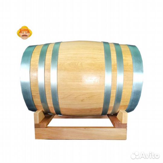 Бочка дубовая ставбондарь, 15 л с краном + воск