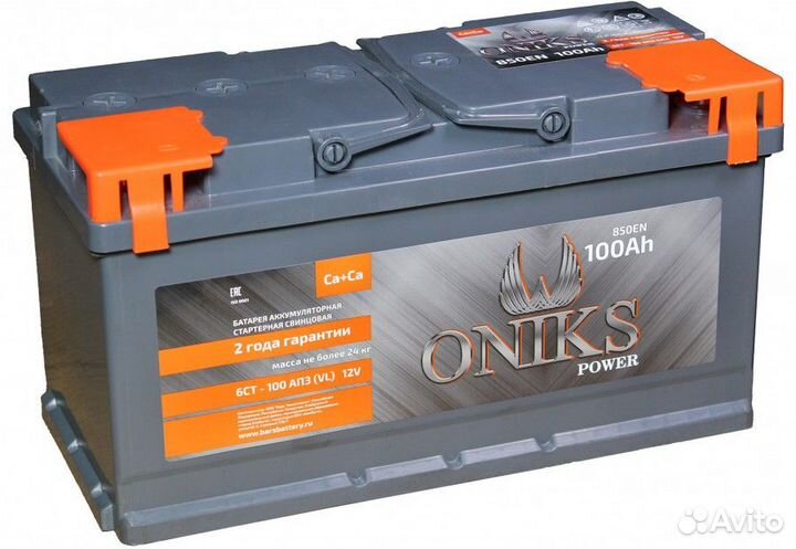 Аккумулятор Oniks 100R обр. пол. 100 Ач