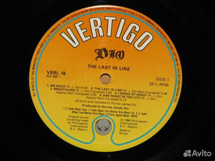 Dio 1984 The Last In Line