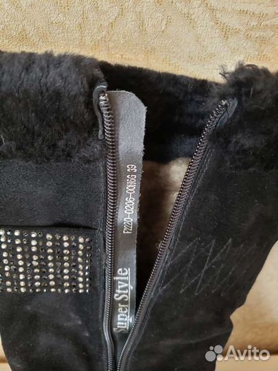 Сапоги зимние натуральная кожа 38