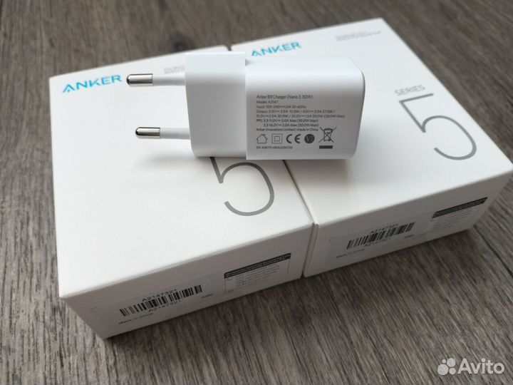Anker 511 Nano 3, 30W, Быстрая зарядка
