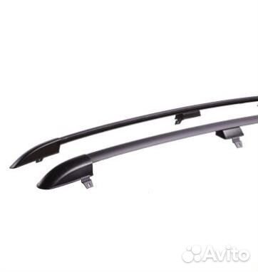 Рейлинги Шевроле Нива (Chevrolet Niva) черные апс