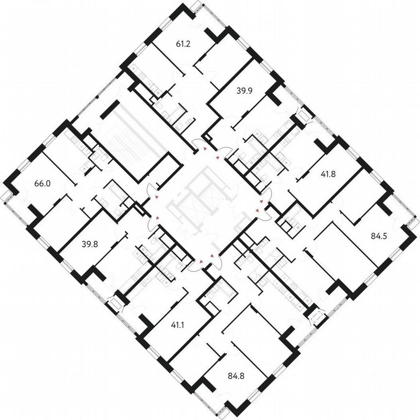3-к. квартира, 84,5 м², 5/17 эт.